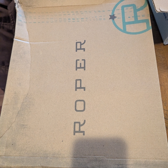 Roper Cowgirl Boots Riley Floral teal tan NWT size 7 - Picture 6 of 6